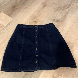 Forever 21 button up Jean skirt